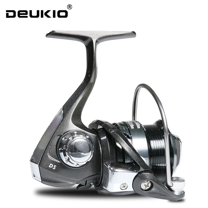 

Deukio DS800 Small Spinning Reel Metal Spool High Speed and Light Weight Lure Fishing Reel