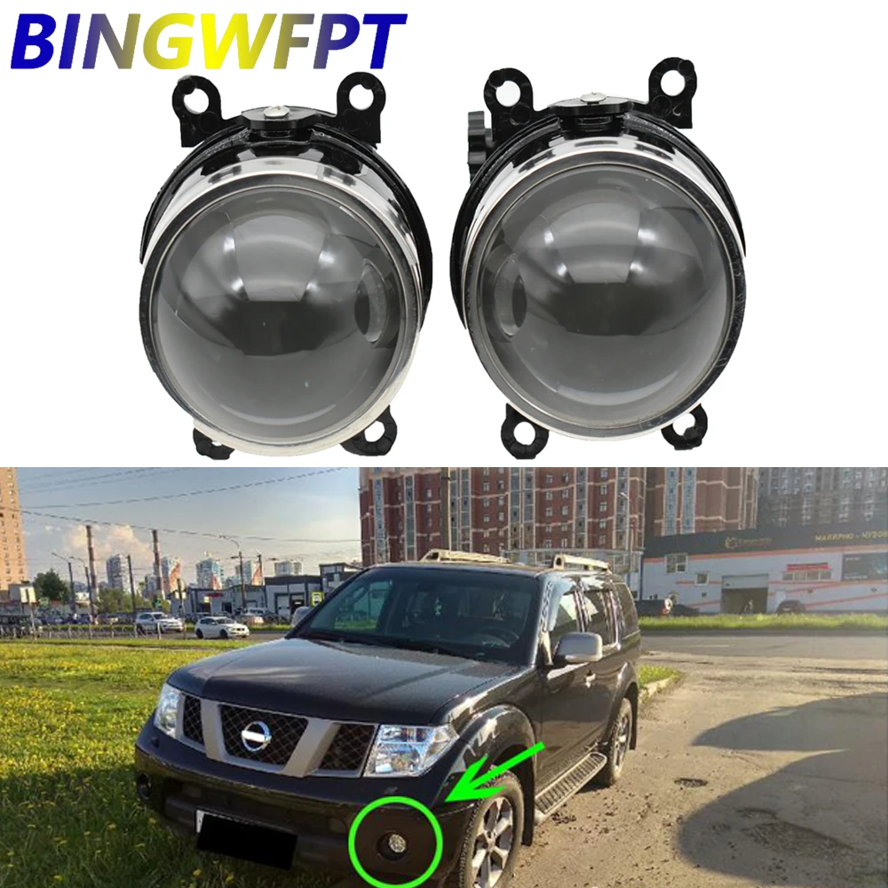 

2 X Fog Light lens Assembly LED DRL40W H11 12V for NISSAN Pathfinder R51 Navara d40 note e11 NV200 Titan Armada Frontier Xterra