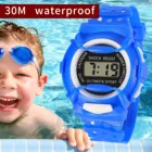 Силиконовые водонепроницаемые Часы для детей, спортивные цифровые электронные наручные Часы, Часы, детские электронные Часы