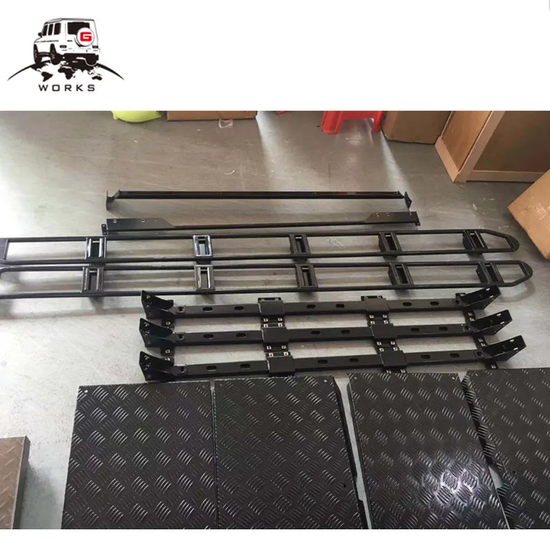 G класс Багажники и лестницы для G класс w464 G63 G500 G65 багажная стойка для внедорожников профессиональные стеллажи грузовой перевозчик и лестница