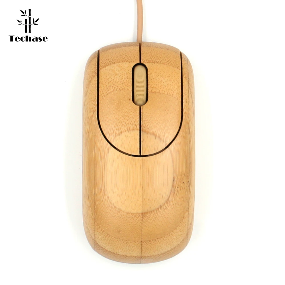 Проводная деревянная мышь Techase Mause Gamer Rato игровая Fio Bamboo Souris ordinate Mouse s для