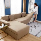 Набор эластичных покрытий для угловых диванов, Нескользящие Чехлы, полностью обернутые в гостиную, чехол для секционного дивана