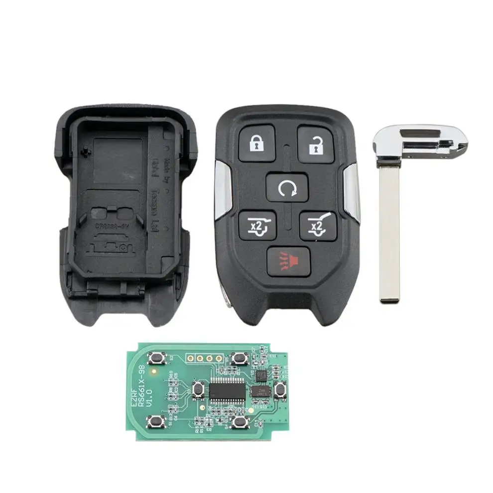 315 МГц 6 кнопок умный Автомобильный Дистанционный ключ с чипом ID46 HYQ1AA подходит для