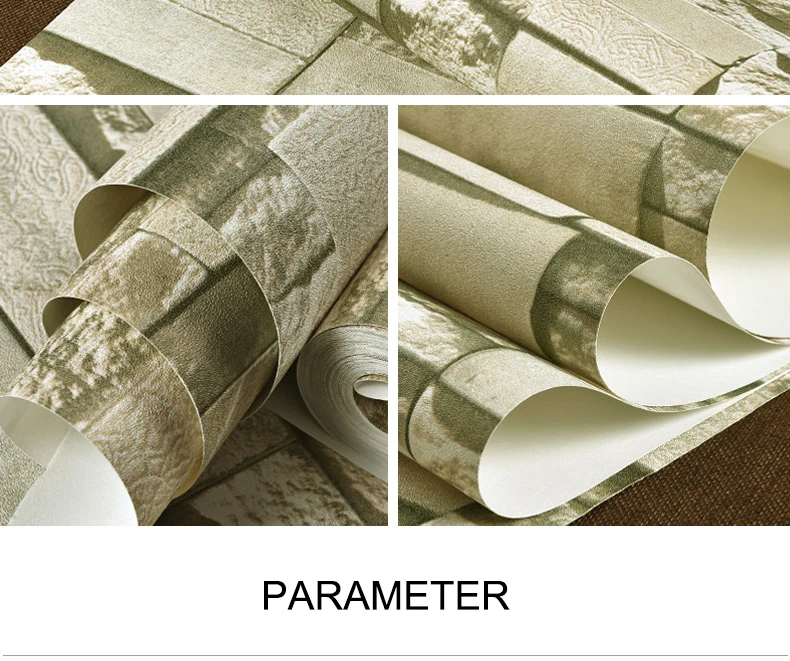 10 м 3d нетканые Brick узор синий кирпич бумага китайская Ретро Cothing настенная бумага Гостиная Спальня ТВ фоновая стена