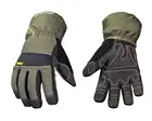 100% водонепроницаемые и ветрозащитные, сверхпрочные зимние рабочие перчатки (армейский зеленый, средний).