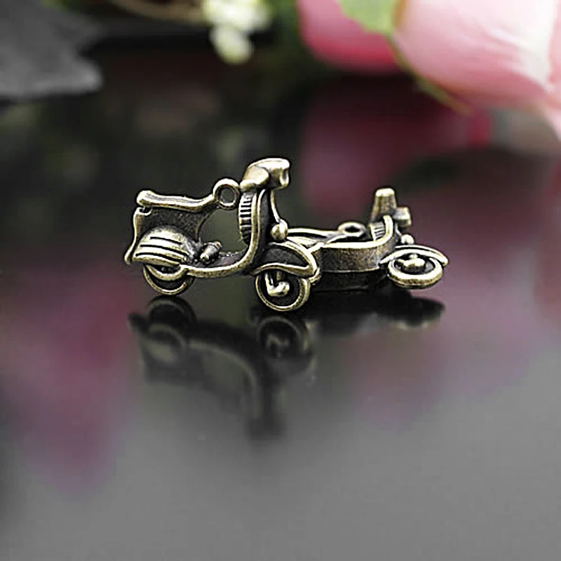 

(26605)20PCS 22x17MM Antique Bronze Zinc Alloy Scooter Charms Pendants Jewelry Making Supplies Diy Findings Accessories