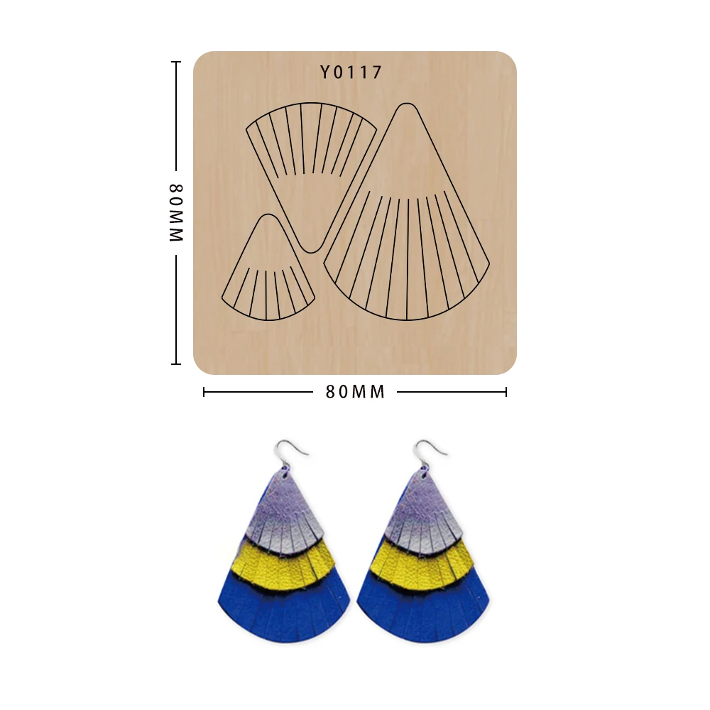 

Сделай Сам серьги ручной работы поделки деревянные формы высечка Скрапбукинг изготовление Декор штампы шаблон