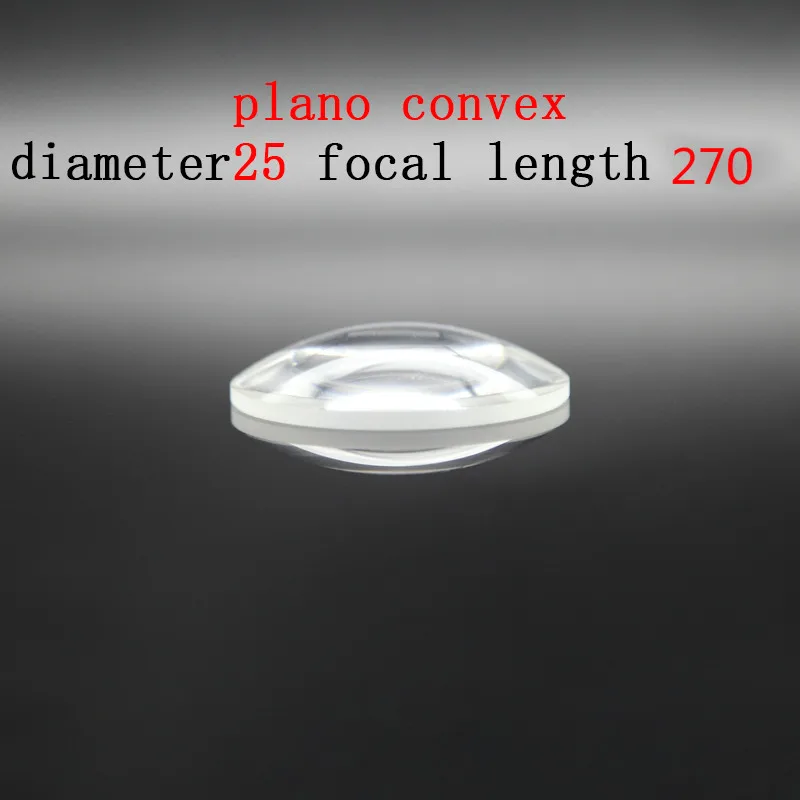 Диаметр 25 мм фокусное расстояние 270 плоско выпуклая линза увеличительное