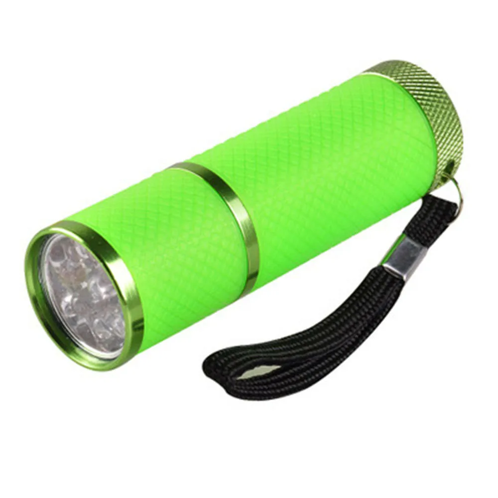 

1pc Creative Dry Portable Curing Lamp Mini Gel Nail Polish Flashlight Torch 9 PLED Nail Dryer Nail Beauty Tool