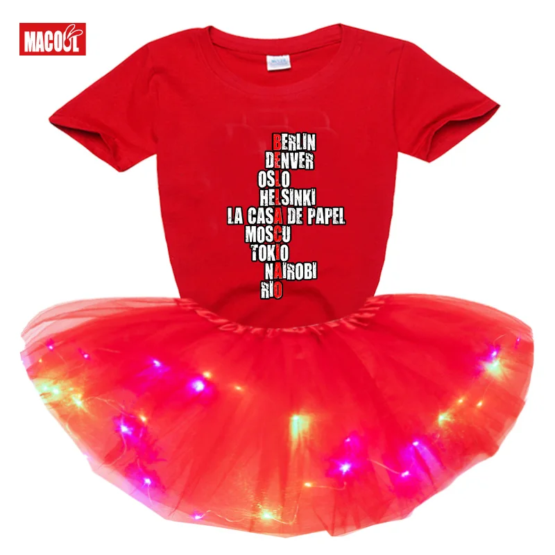 Summer Toddler Girls Lace Cake Dress Kids Short Sleeve T-shirt+Dresses Children Clothing for Baby Girls 3 To 8 Years Party Dress