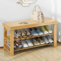 simple bamboo shoe cabinet multi layer shoes shelf shoe rack household dormitory dustproof shoe shelf flower stands stools