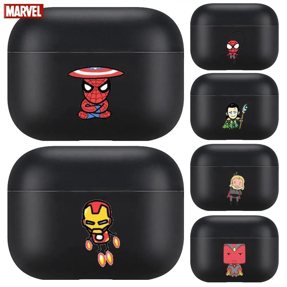 

Avengers Marvel For Airpods pro 3 case Protective Bluetooth Wireless Earphone Cover for Air Pods airpod case air pod Cases black