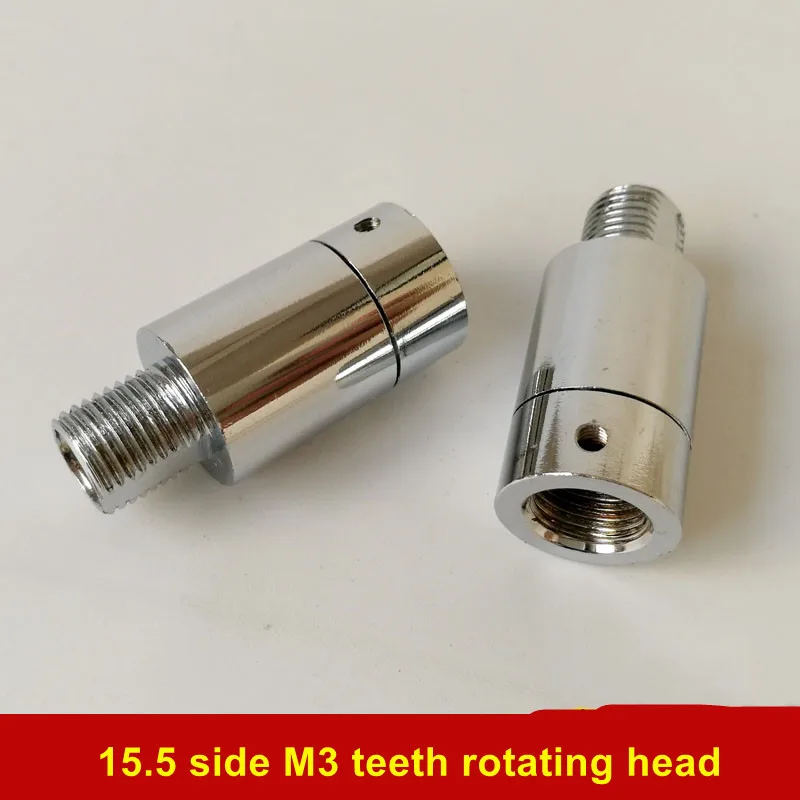 

2 шт. 15,5 сбоку M3 зубы головка, вращающаяся на M10 * 1 зубы прожекторы Светодиодный торшеры Универсальная головка DIY осветительное оборудование ...