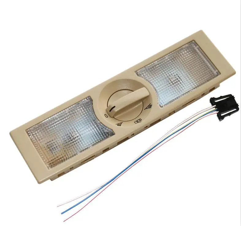 ELISHASTAR 6Q0947291 новые серые и бежевые настоящие лампы для чтения для V W Passat POLO 6Q0 947 291 - Испускаемый цвет: 1set  Beige color