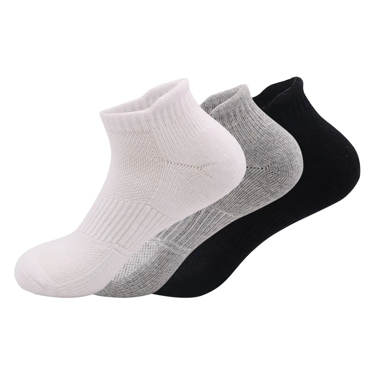 

Ybaby 10pairs of leisure pure cotton sports solid color boat socks thickened terry sports boat socks simple and fashionable men