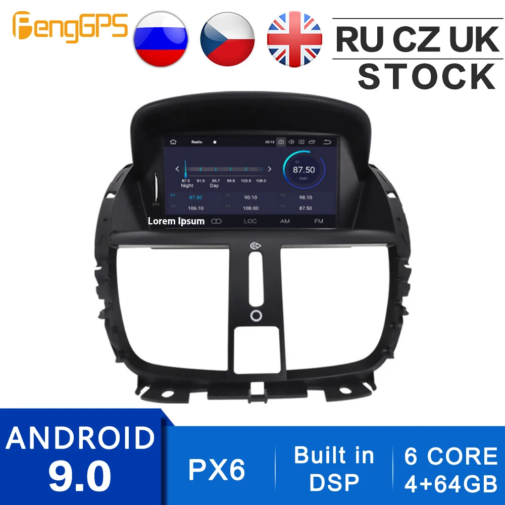 Автомобильная магнитола мультимедийный плеер на Android 10 0/9 0 с 8 &quotэкраном IPS GPS для