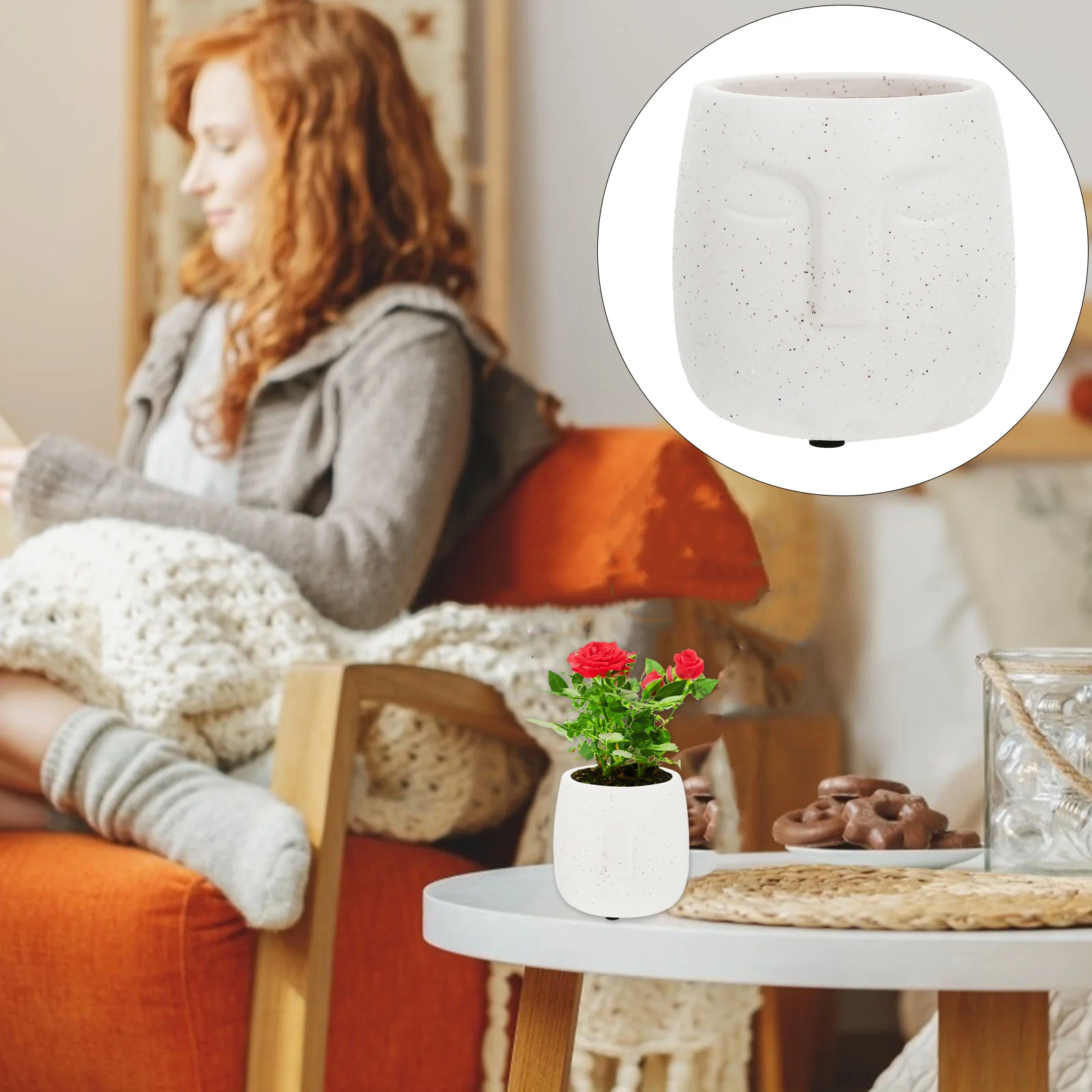 

1 шт., керамические горшки для растений