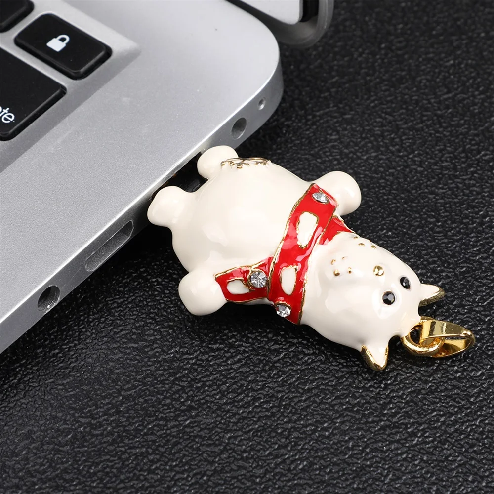 Креативный Рождественский U Диск флеш диск USB 2 0 Мини Портативный Милый Снежный