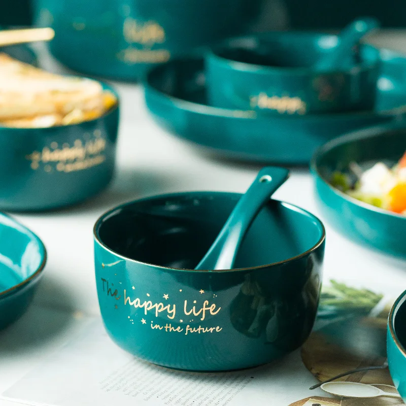 Европейский Пномпень черновато зеленая посуда чаши и блюда подходят которые вы