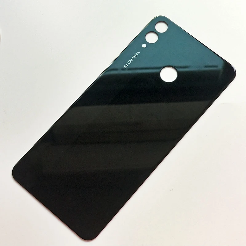 black Чехол для huawei Honor 8x с задней стеклянной дверью, чехол для huawei Honor 8 x, крышка для батареи Honor8x, задняя панель - Цвет: black