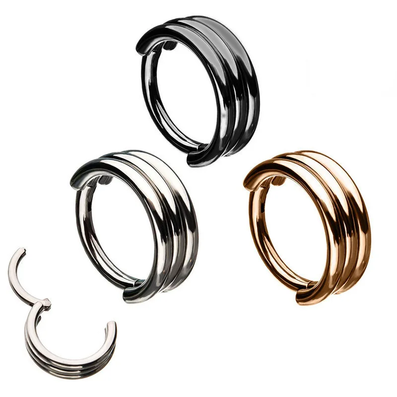 

Tragus Earring Nose Hoops Helix Piercing Septum Ear Cartilage Hoop Earrings Body Jewelry for Women H6