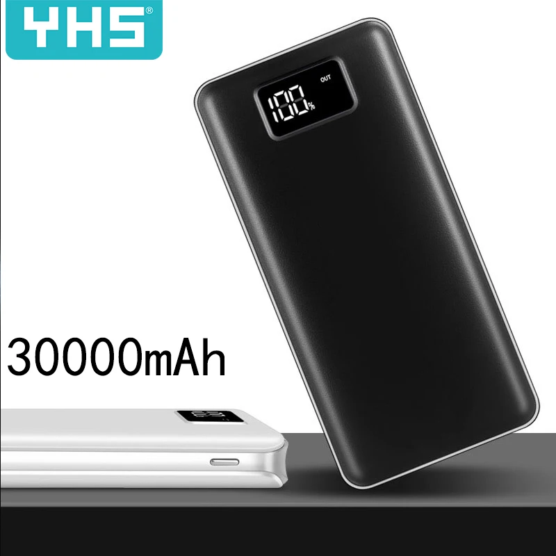 30000 мАч Внешний аккумулятор для Xiaomi Mi lcd USB внешний портативное зарядное