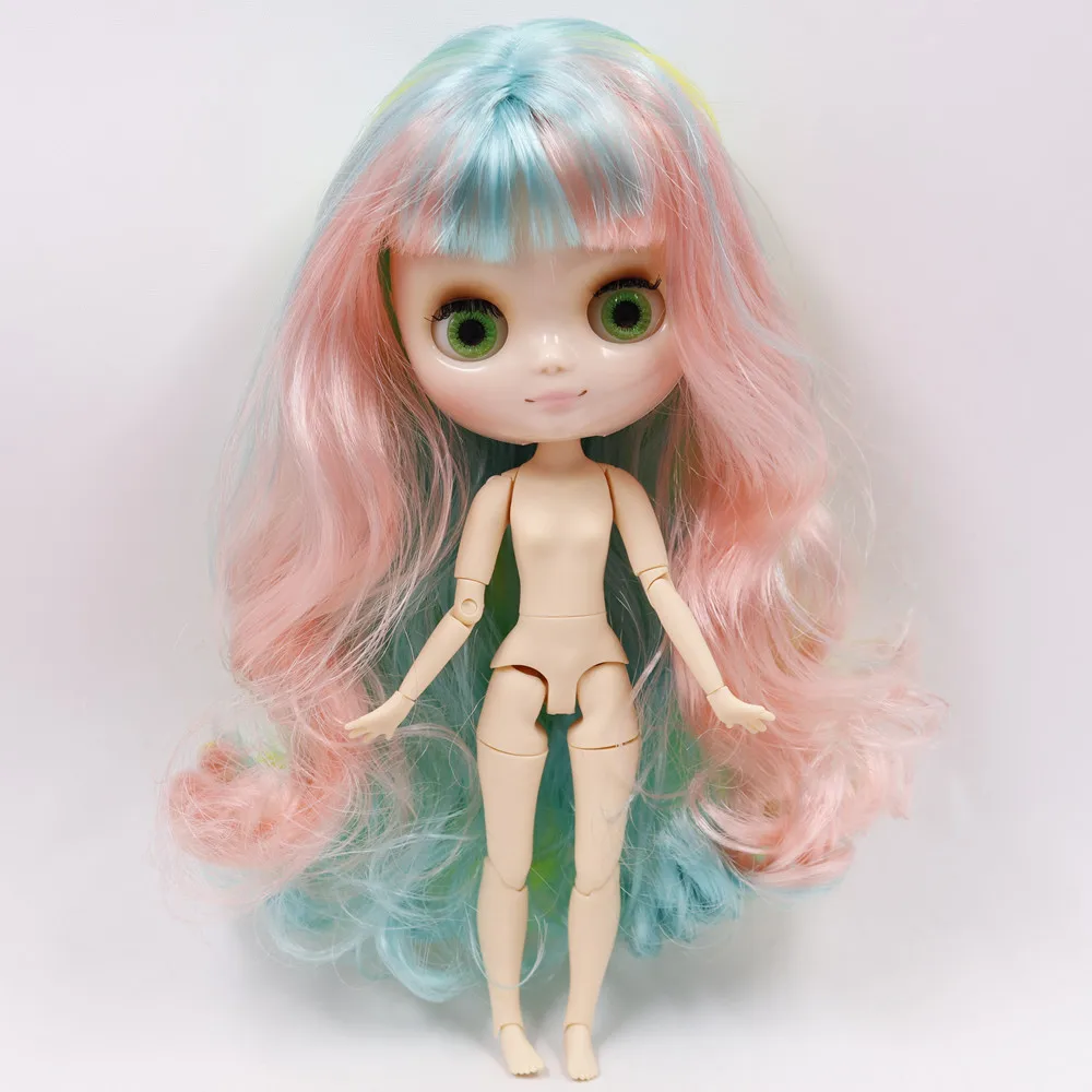Ледяной DBS Срединная Blyth кукольные серии No.1010/4268/3208 цветные волосы с челкой 1/8 bjd