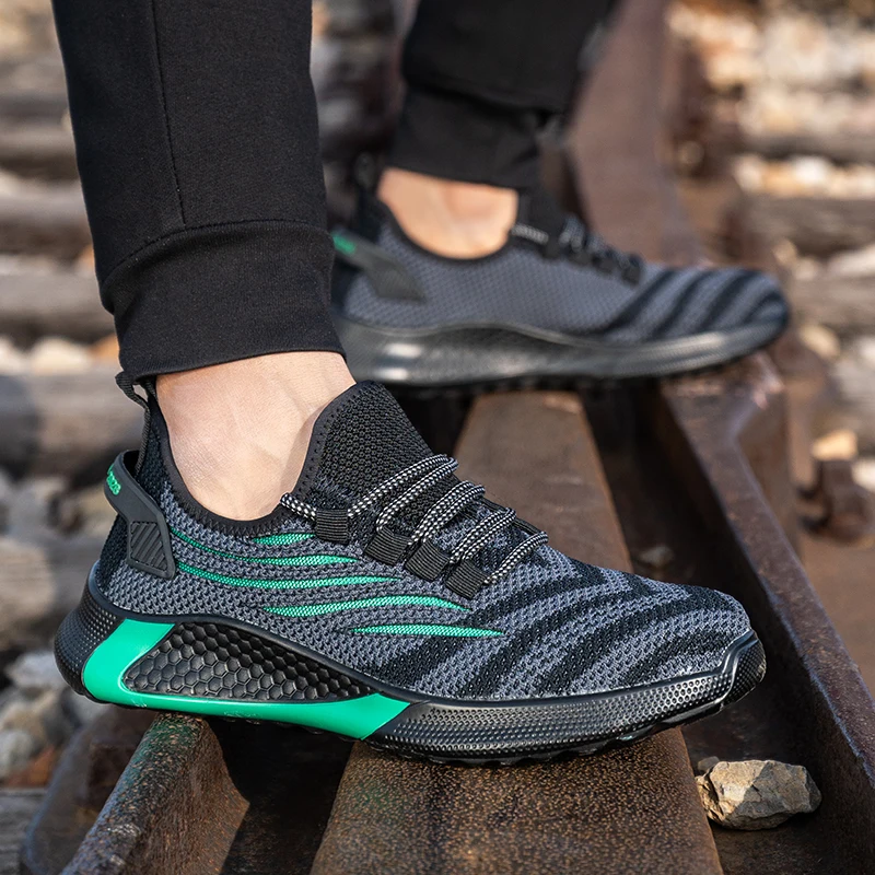 

Veiligheid Werkschoenen Anti-Smash Werken Sneakers Mannelijke Onverwoestbaar Werkschoenen Mannen Boot Lichtgewicht Mannen