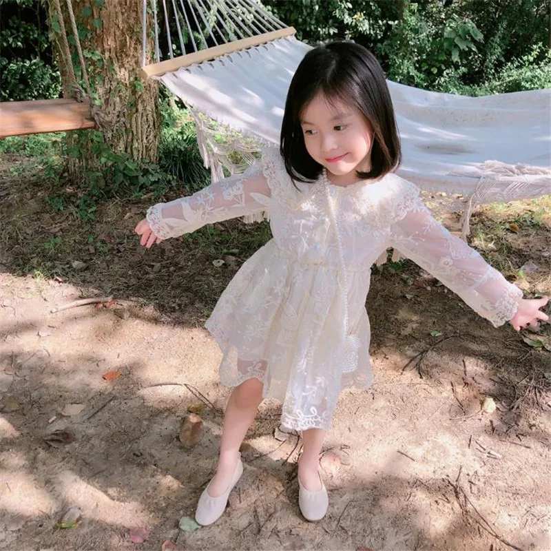 2021 новая весенняя детская одежда кружевное платье принцессы для девочек малышей