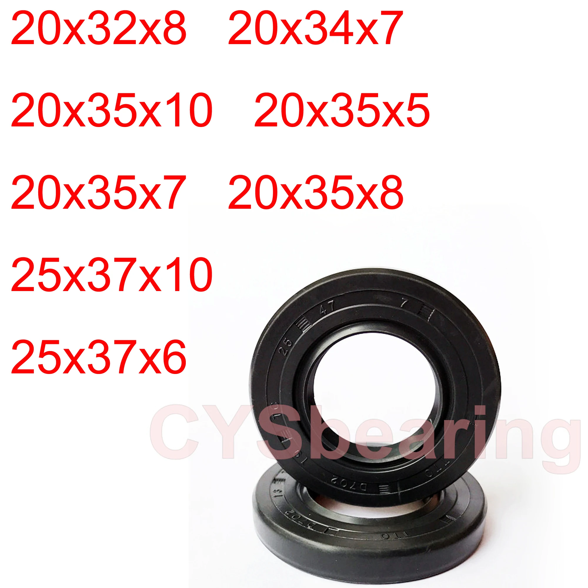 2 шт. TC NBR Oil Seal нитрил бутадиен Нитриловый каучук каркасный вал радиальная