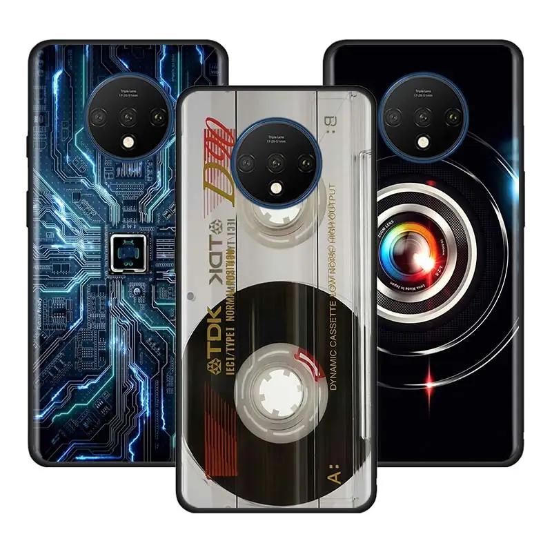 Shockproof Case For OnePlus 8 Nord 5G 7 Pro 8T Z N10 6 6T 7T N100 Phone Cover Soft Funda Shell Coque Vintage Camera Cassette Sac