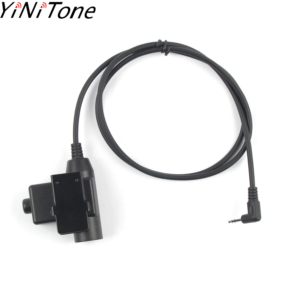 1 Pin 2.5mm Military Headset U94 PTT For COMTAC MSA EARMOR TCA TRI NATO plug for Motorola T6200C Cobra MT600 Talkabout Radio