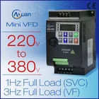 Инвертор VFD, 0,75 кВт, 1,5 кВт, 2,2 кВт, 220 В вход до 380 В, однофазный, 220 В, бытовой электрический вход и реальный трехфазный, выход 380 В
