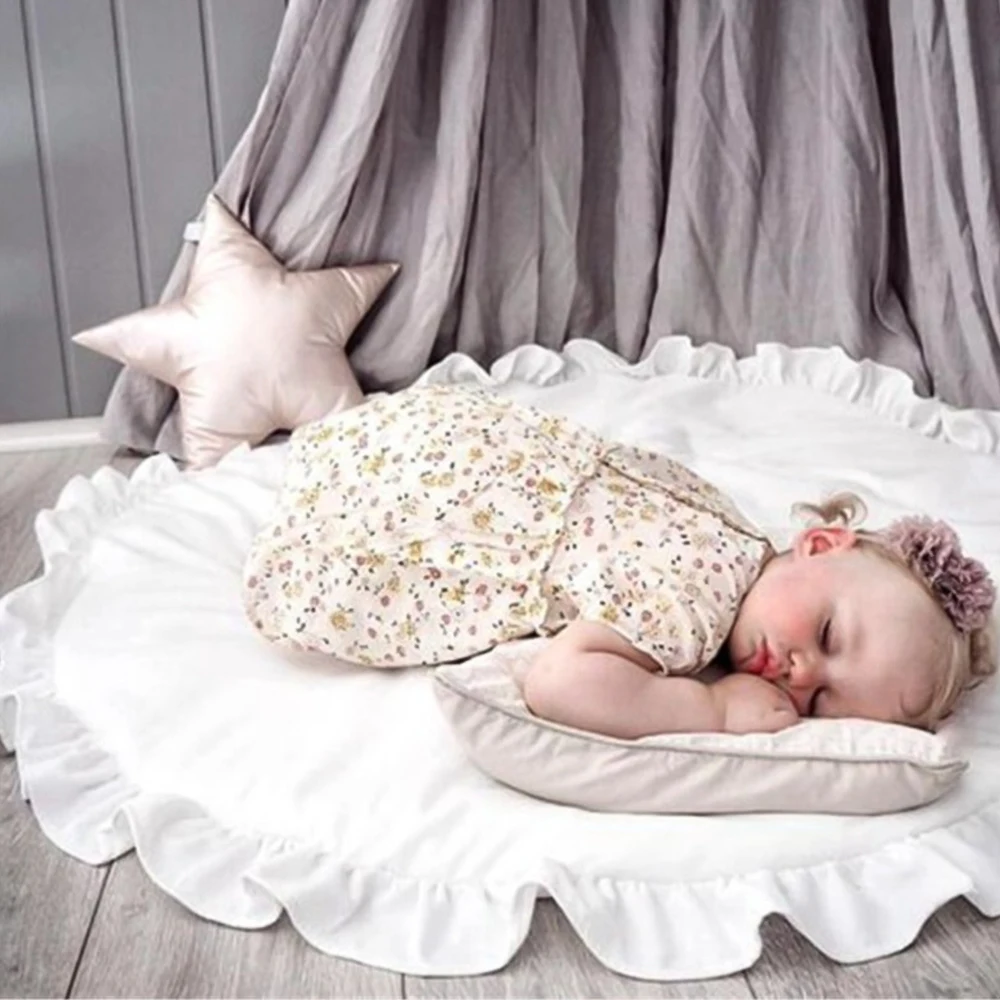 Детский игровой коврик Круглый напольный для детей ползания дома гостиной