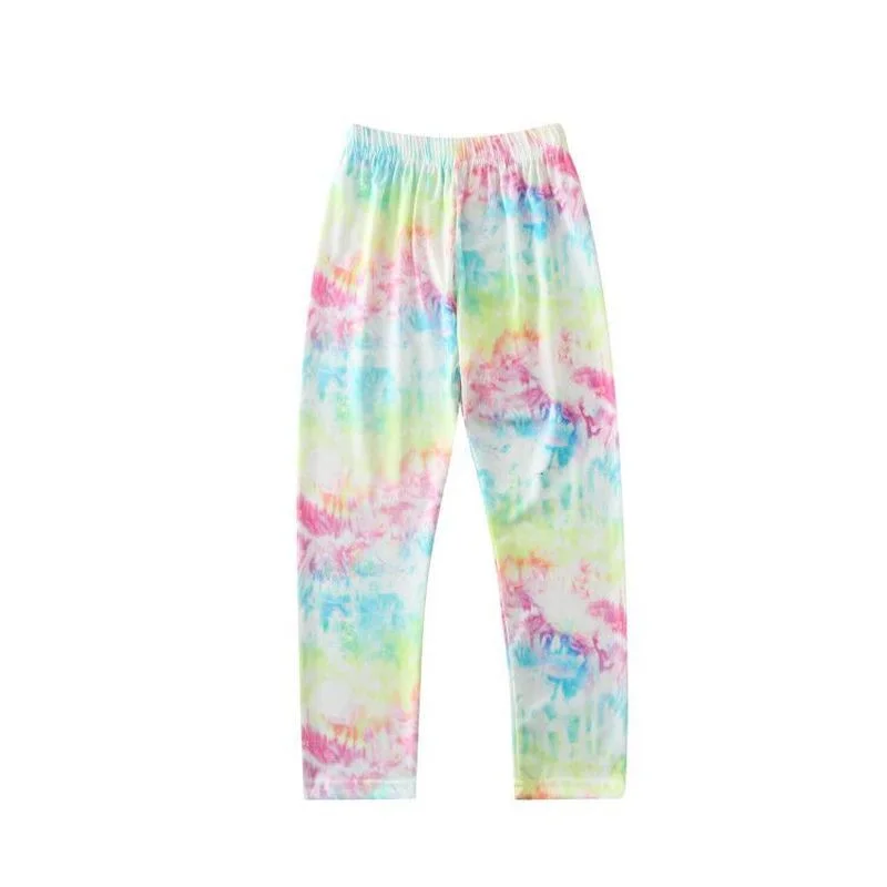 

Girls Pants Children's Summer Autumn Long Pants Fashion Printed Tight Pants 2021 New Big Kid Girl Leggings CRL064