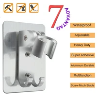 wall gel mounted shower head holder hand held bathroom shower head bracket fitting portable bathroom accessories duchas