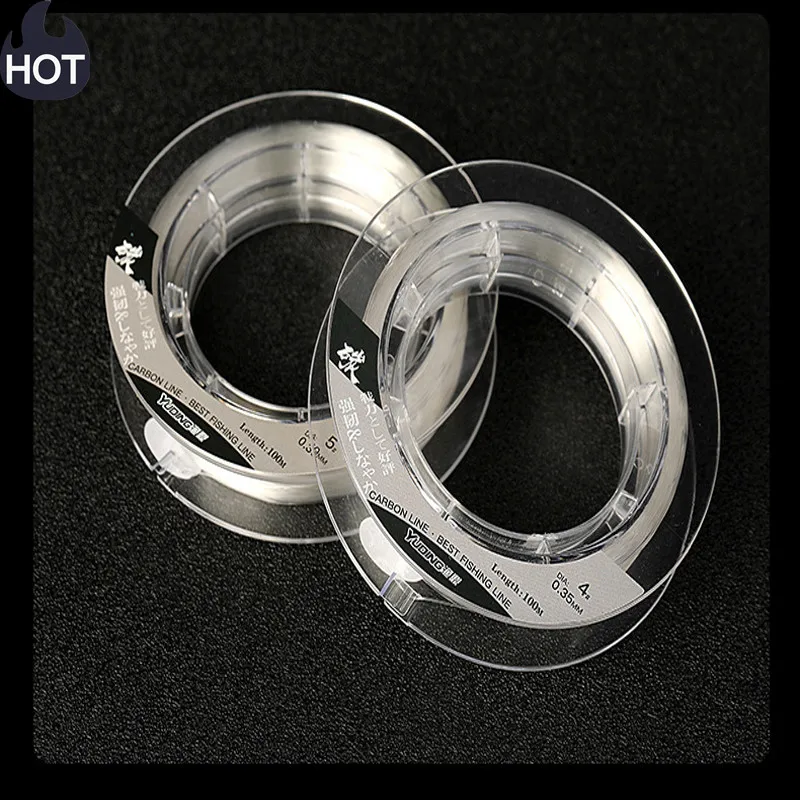 100% фторуглеродная рыболовная леска однонитевая углеволоконная для поводка