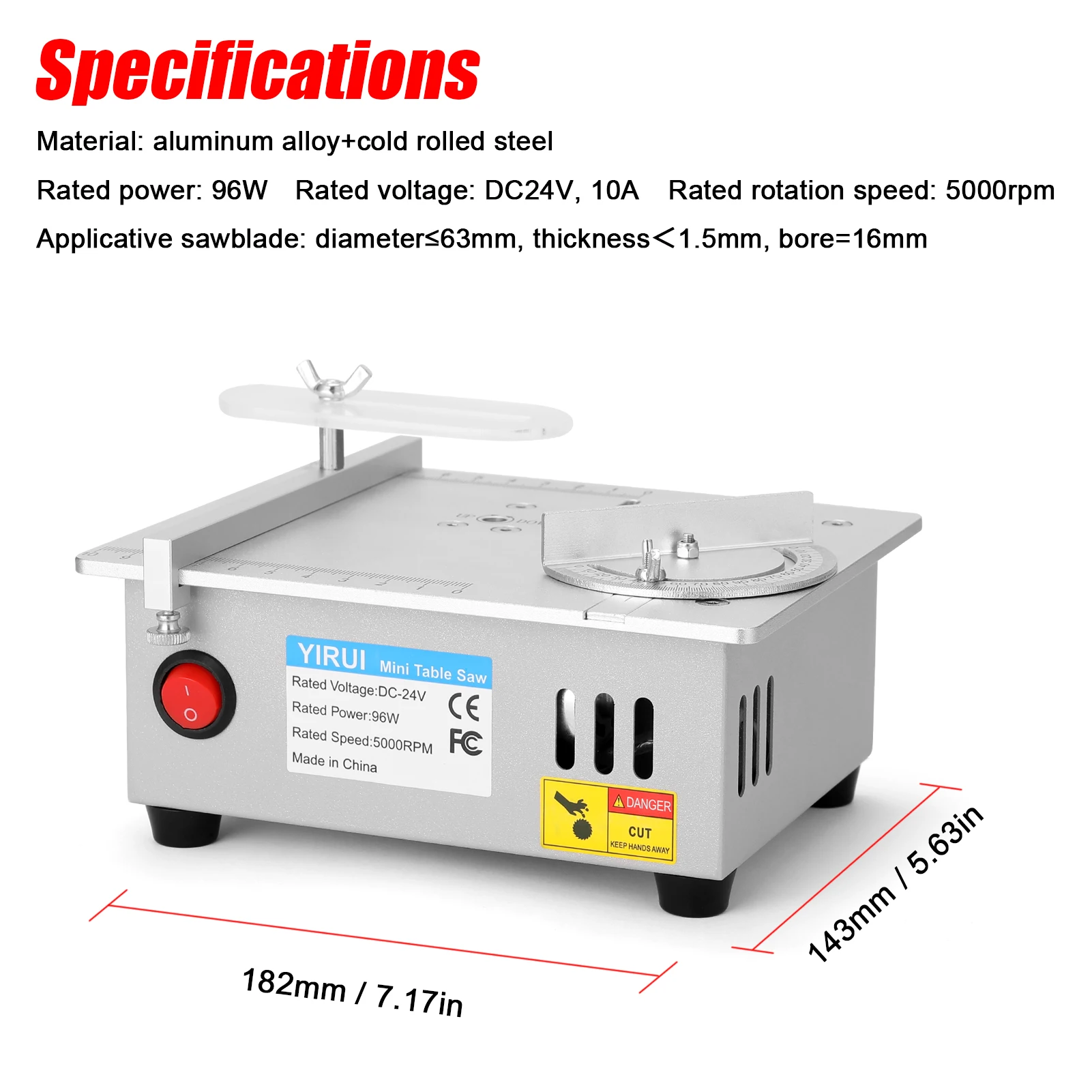 DC24V мини раскроечный станок Электрический Настольный пилы домашние Режущий
