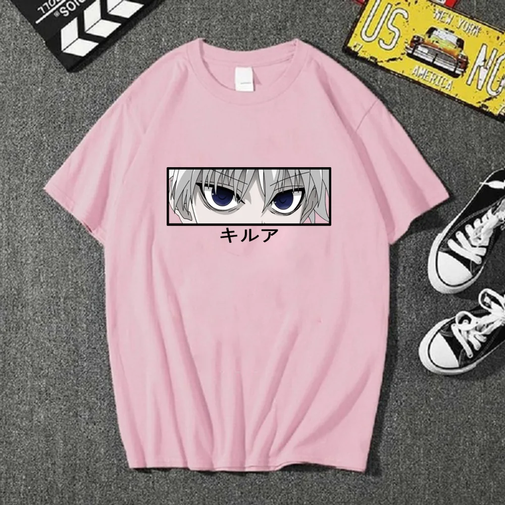 

Anime Killua Eyes T-shirt Short Sleeve Round Neck Casual Male Female