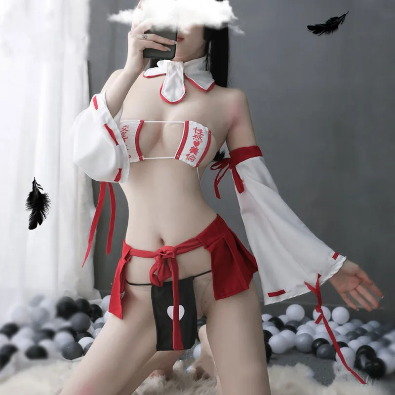 

Костюм горничной из аниме для косплея, комплект сексуального белья, платье-кимоно в японском стиле, униформа ведьмы, костюм для косплея, мил...