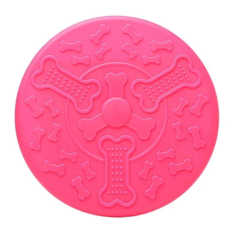 

Flying Disc Intelligence Toy Natural Rubber Diameter 18 cm Toy Perfect Disc Toy Dog Training Throwing Catch Playing F2TB