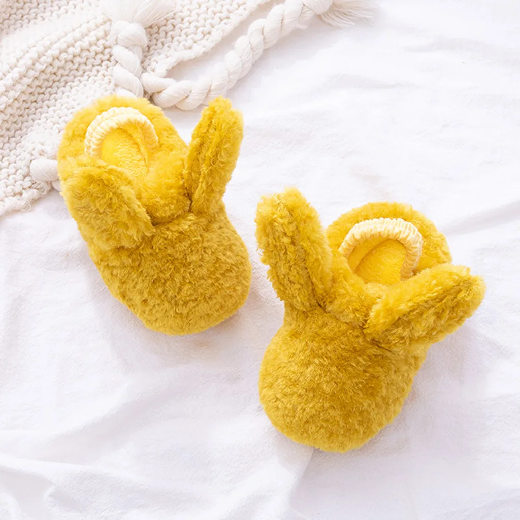 Детские тапочки для детей ясельного возраста с изображением кролика уши