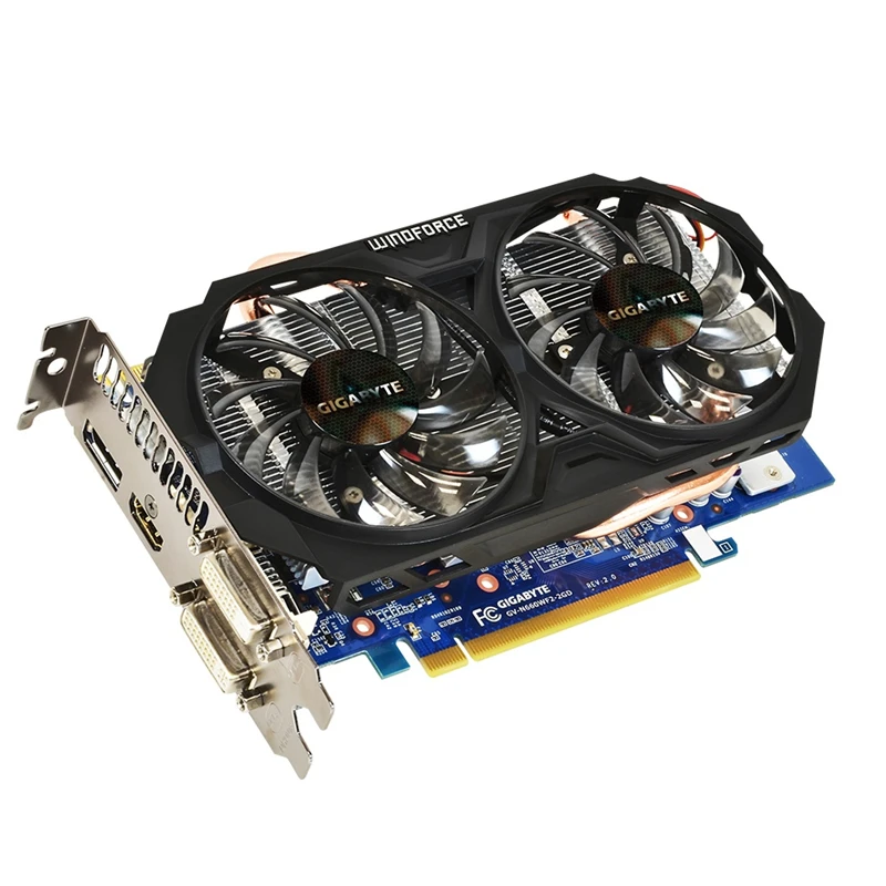 GIGABYTE GV N660WF2 2GD графические карты 192 бит GDDR5 GTX660 N660 Rev.2.0 видеокарта для nVIDIA Geforce Hdmi Dvi