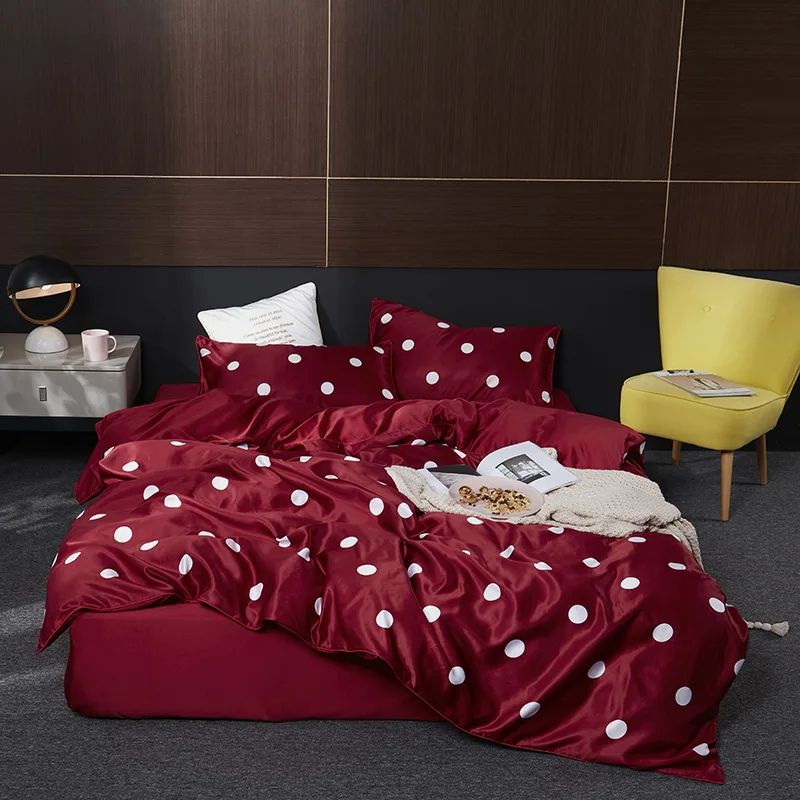 Комплект постельного белья удобный комплект с принтом в виде тенселя