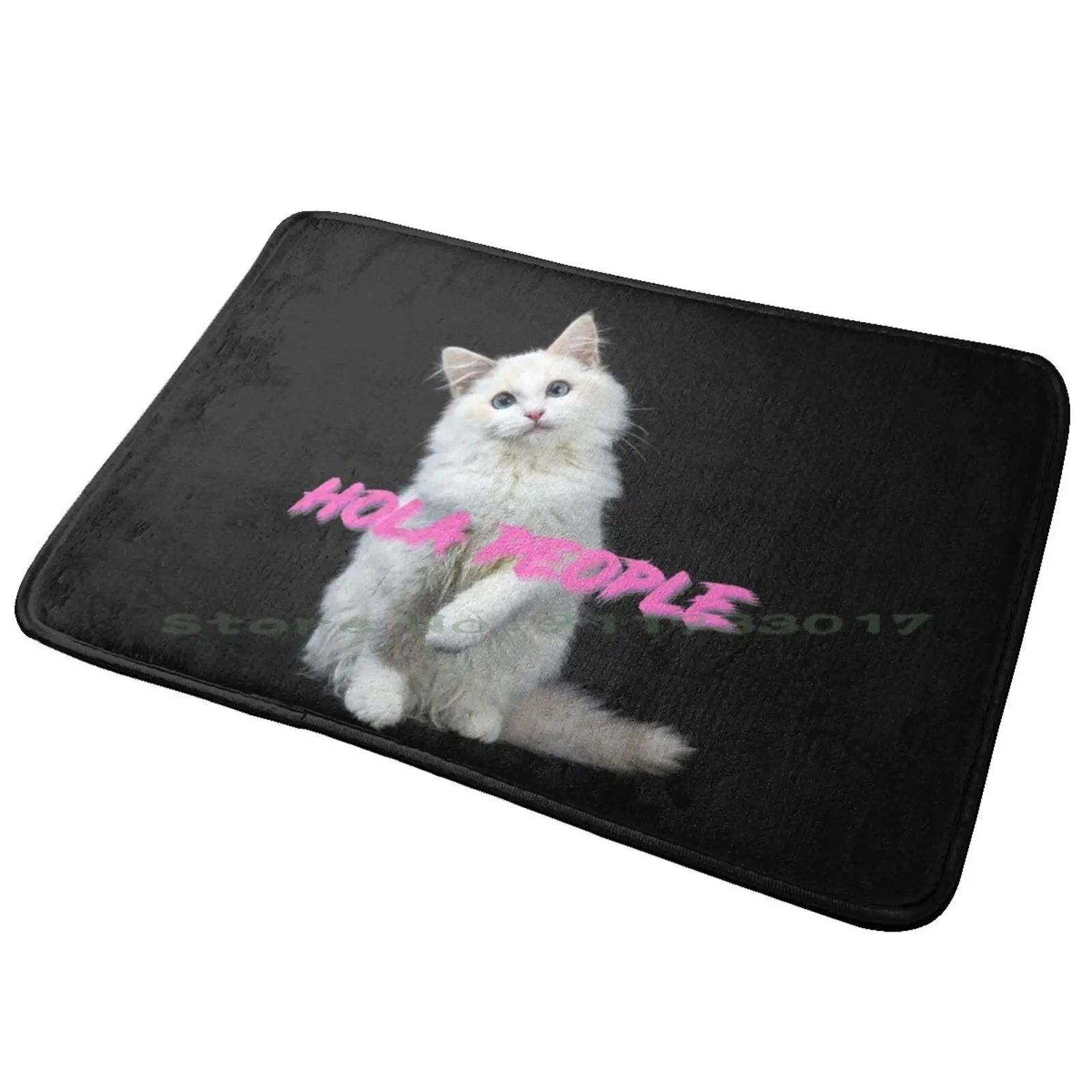 Здравствуйте друзья скажем Эй коврик для входной двери влюбленных кошек ванной