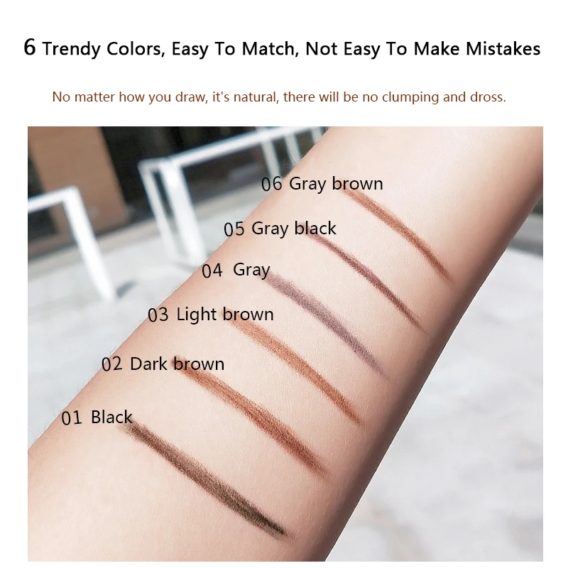 Карандаш для бровей 1 5 мм водостойкий натуральный долговечный карандаш с двойной