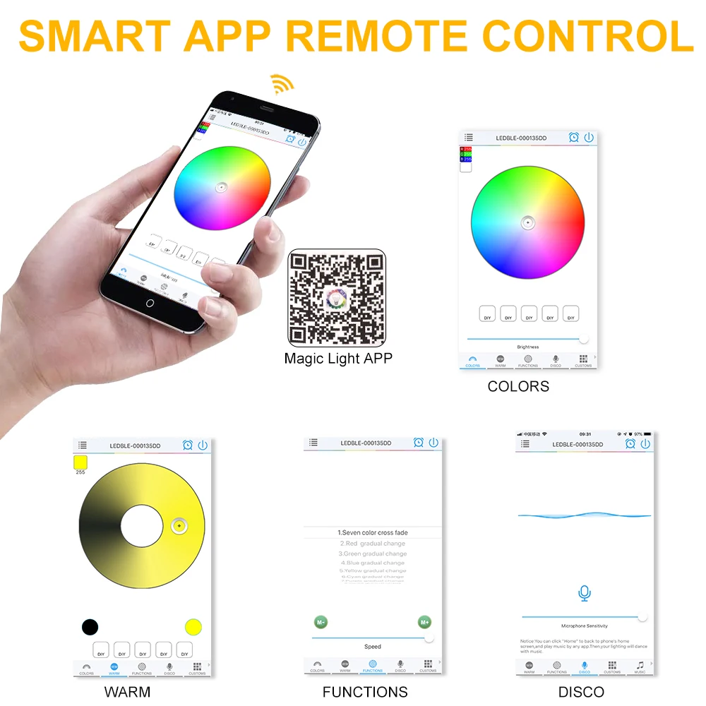 Рисунок 3 - 18 Вт волшебное освещение приложение