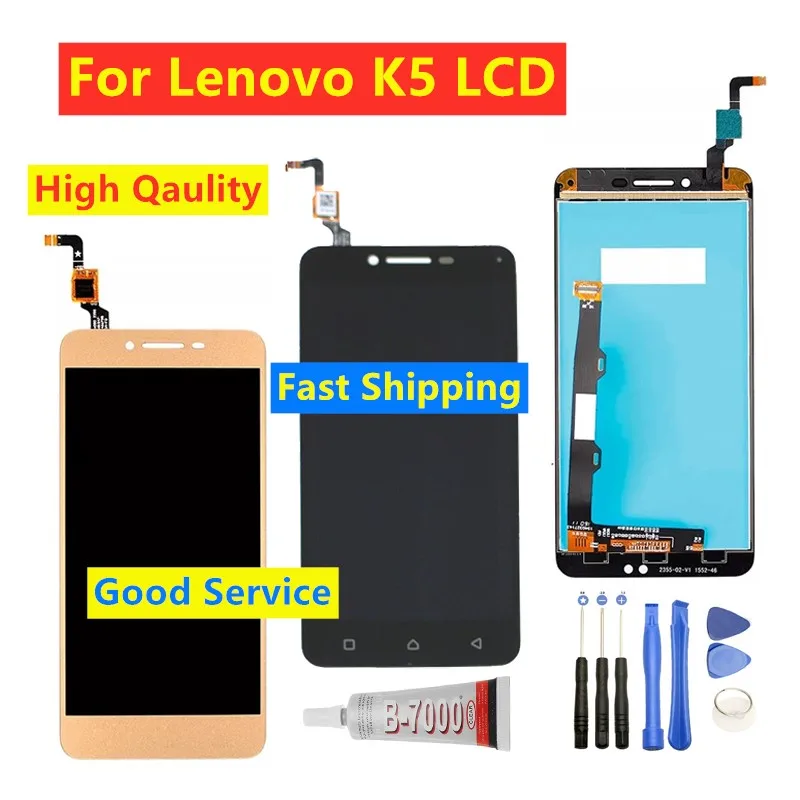ЖК дисплей для Lenovo K5 дигитайзер сенсорного экрана Vibe A6020A40 A6020 A40 экран
