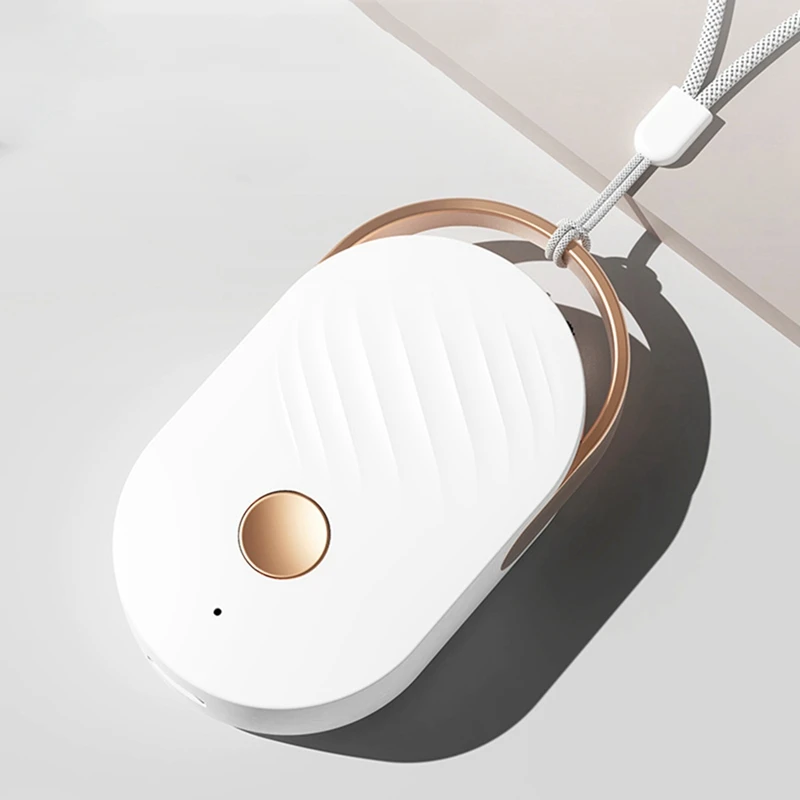 

2Set Air Purifier Necklace, Wearable Negative Ion Generator Personal Air Purifier Necklace for Home Car, Black & White