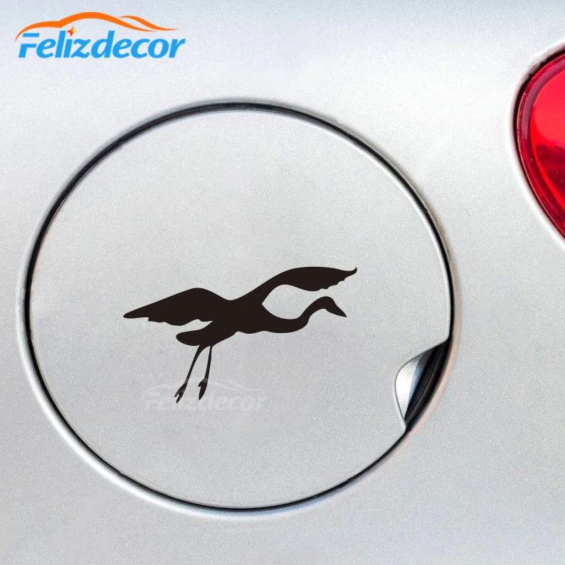 Автомобильные Виниловые стикеры в виде лебедя для окон дверей заднего лобового